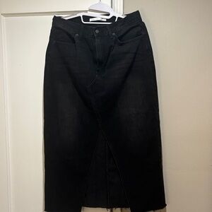 Altar'd State Black Midi Skirt